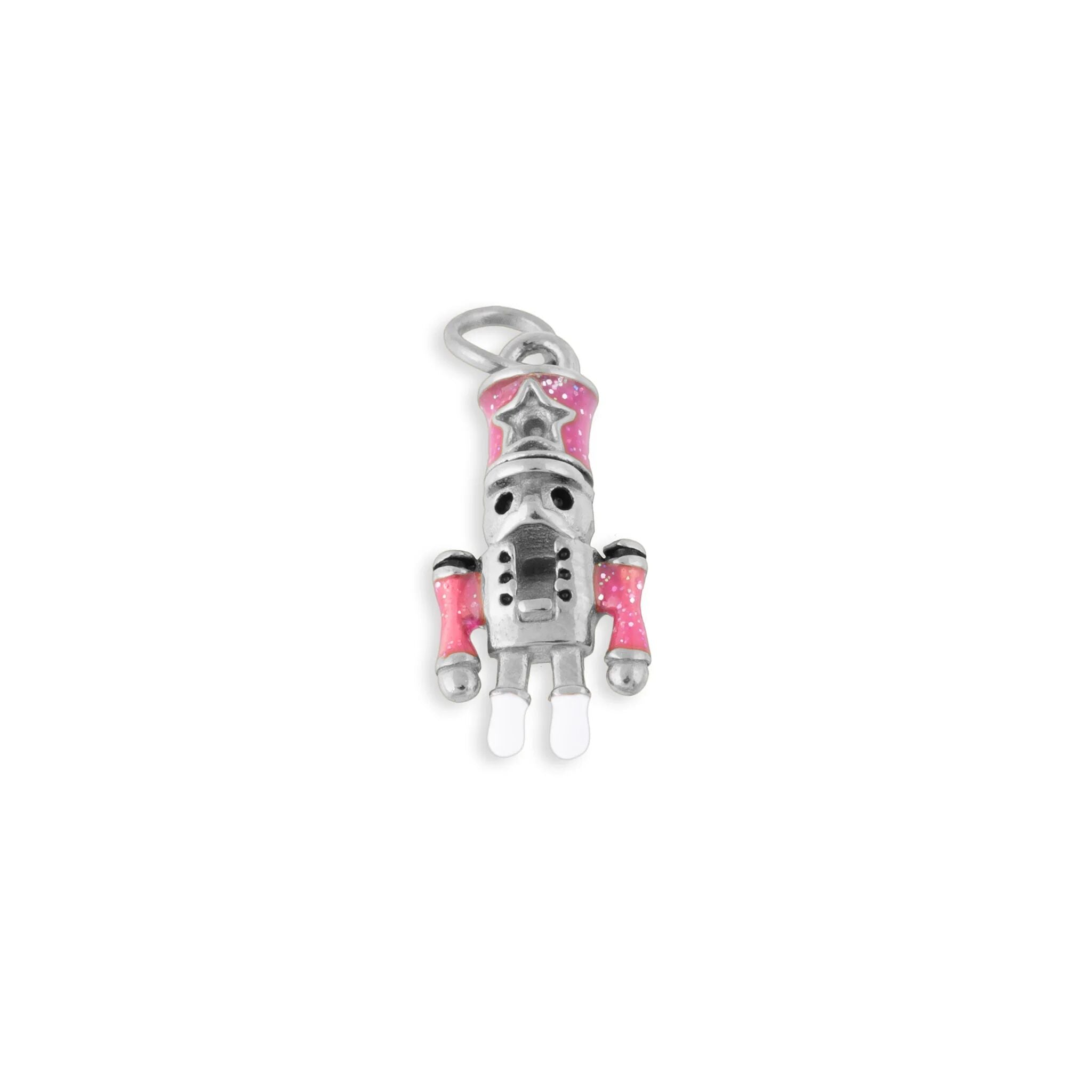 Wholesale Jewelry 18K Gold PVD Stainless Steel Nut Cracker Charm- silver main 