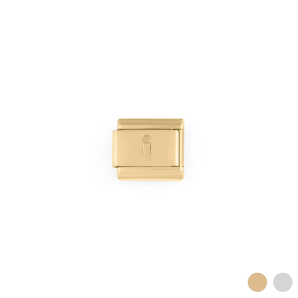 Wholesale jewelry 18k Gold PVD Stainless Steel Charm Connector Italian Charm- gold main 