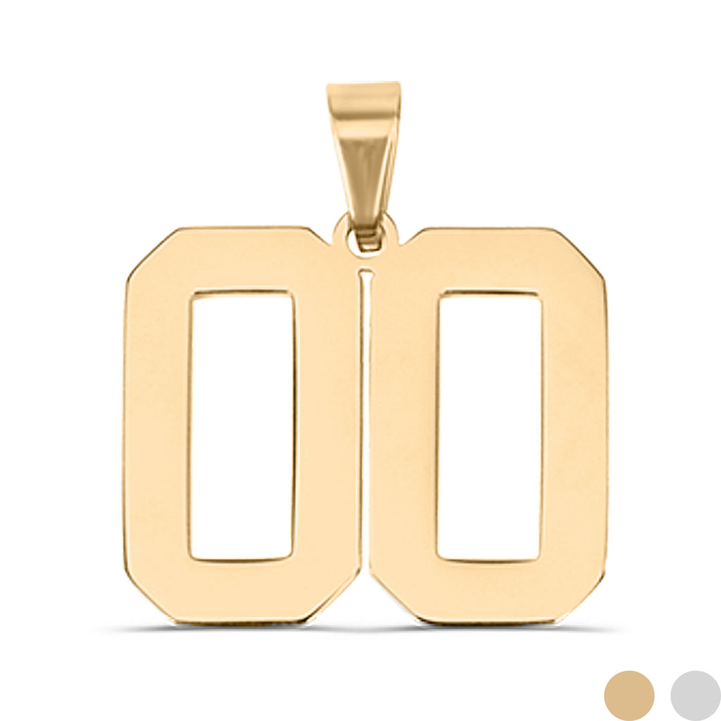 18K Gold Number Pendant – Stylish Athlete Accessory | Scratch Resistant Stainless Steel