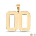 18K Gold Number Pendant – Stylish Athlete Accessory | Scratch Resistant Stainless Steel