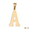 18K Gold Sports Pendant – Lightweight Sports Letter Charm, PVD Coated Stainless Steel