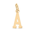 Small Sport Letter Pendant – 18K Gold Stainless Steel Charm for Athletes