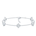 Princess Cut Bracelet – Lab Grown Diamonds 4 Carat Minimalist Diamond Chain