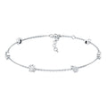 Lab Grown Diamond Bracelet - Stackable Chain With Prong Setting Diamonds