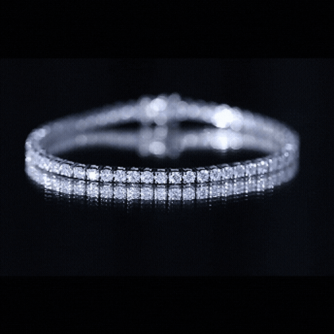 Lab Grown Diamond Bracelet – Classic Round Diamond Tennis Band in Prong Setting