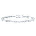 Lab Grown Diamond Bracelet – Classic Round Diamond Tennis Band in Prong Setting