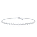 Lab Grown Diamond Bracelet – Bezel Set Diamond Eternity Chain in Precious Metal