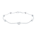 Lab Grown Diamond Bracelet – Elegant Chain Link With Bezel Setting For Women