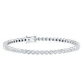 Lab Grown Diamond Bracelet - Bezel Set Tennis Bracelet 2 Carat Sparkling Eternity Band