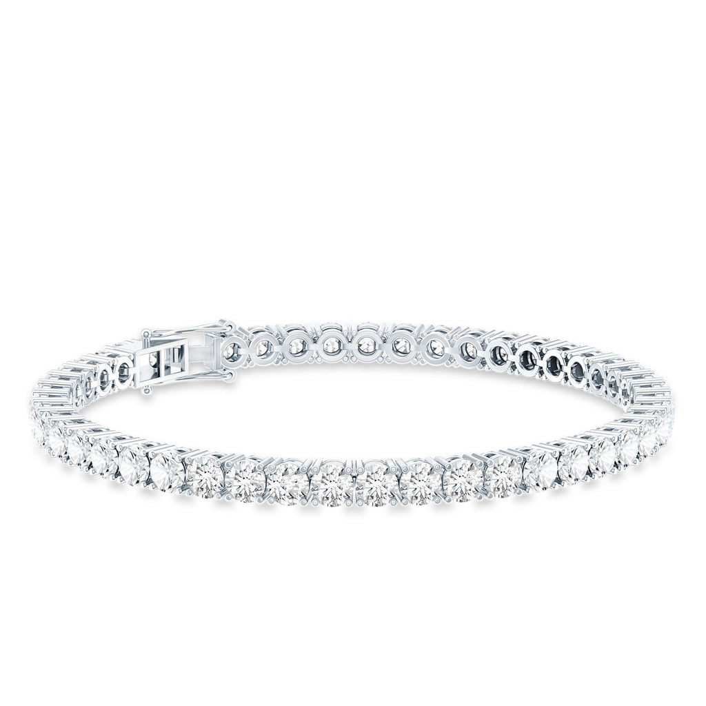 Lab Grown Diamond Bracelet – Certified 11 Carat Diamond Tennis Bracelet for Women
