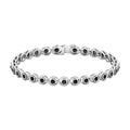 Real Black Onyx Tennis Bracelet with Certificate