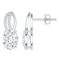 2.5 Carat Oval Lab Grown Diamond Designer Studs For Women