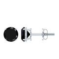 Natural Black Onyx Stud Earrings for Everyday