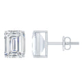 Emerald Cut Diamond Earrings – 6x8 MM Lab Grown Diamonds | Screw Back Studs