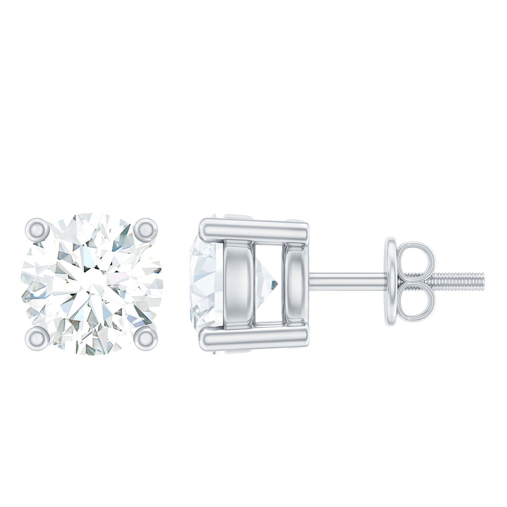 0.5 Carat Certified Lab Grown Diamond 4 Prong Stud Earrings