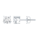 Certified 6MM Lab Grown Diamond Cute Cat Earrings