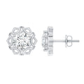 Lab Grown Diamond 1.9 Carat Stud Earrings With Screw Back