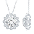 Certified 2 Carat Lab Grown Diamond Cocktail Necklace For Women