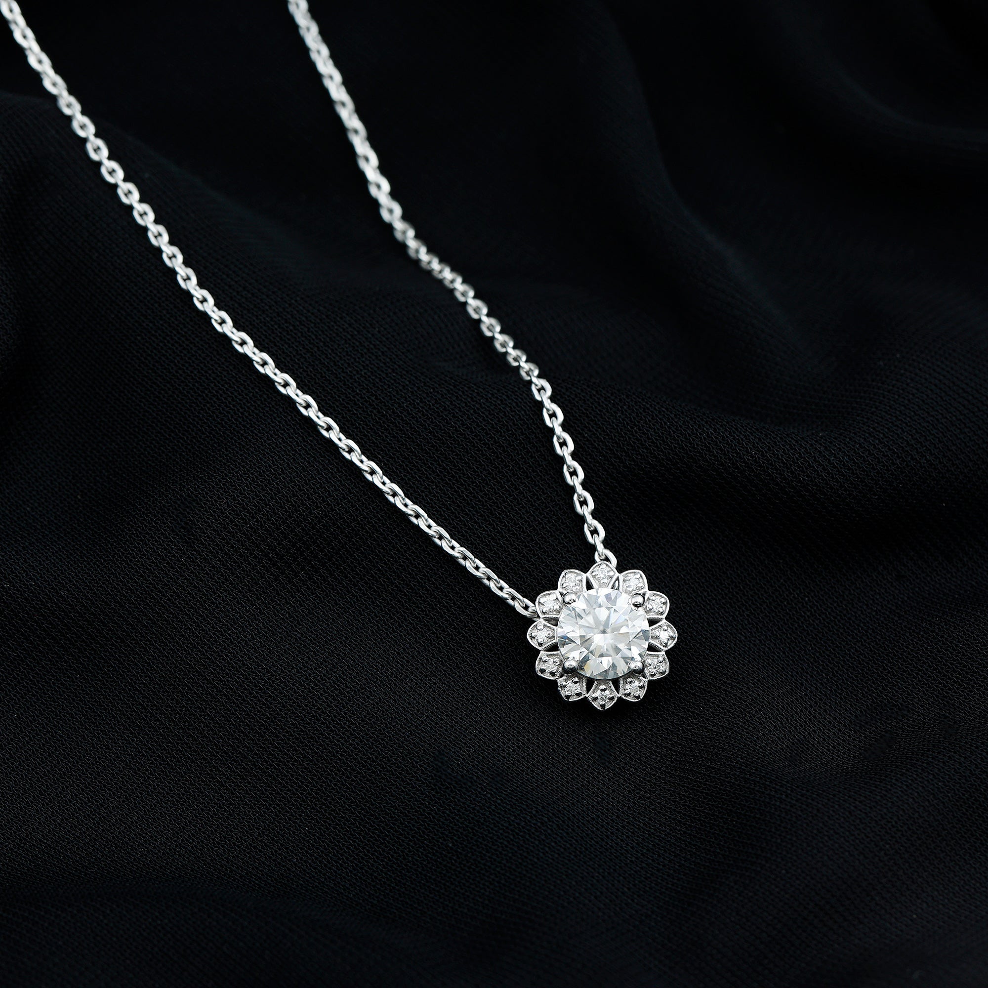 Certified 2 Carat Lab Grown Diamond Cocktail Necklace For Women
