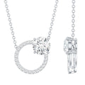 Certified Lab 0.9 Carat Diamond Circle Of Life Necklace