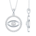 Moissanite Evil Eye Pendant – Eternity Style Jewelry With Sparkling Stones