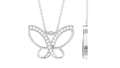 Diamond Butterfly Necklace – Dainty Butterfly Pendant for Women | Pave Setting Diamonds