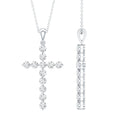 Certified Lab Grown Diamond Christian Cross Pendant