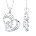 Lab Grown Diamond Heart Designer Necklace for Women