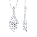 1.2 Carat Oval Lab Grown Diamond Solitaire Necklace