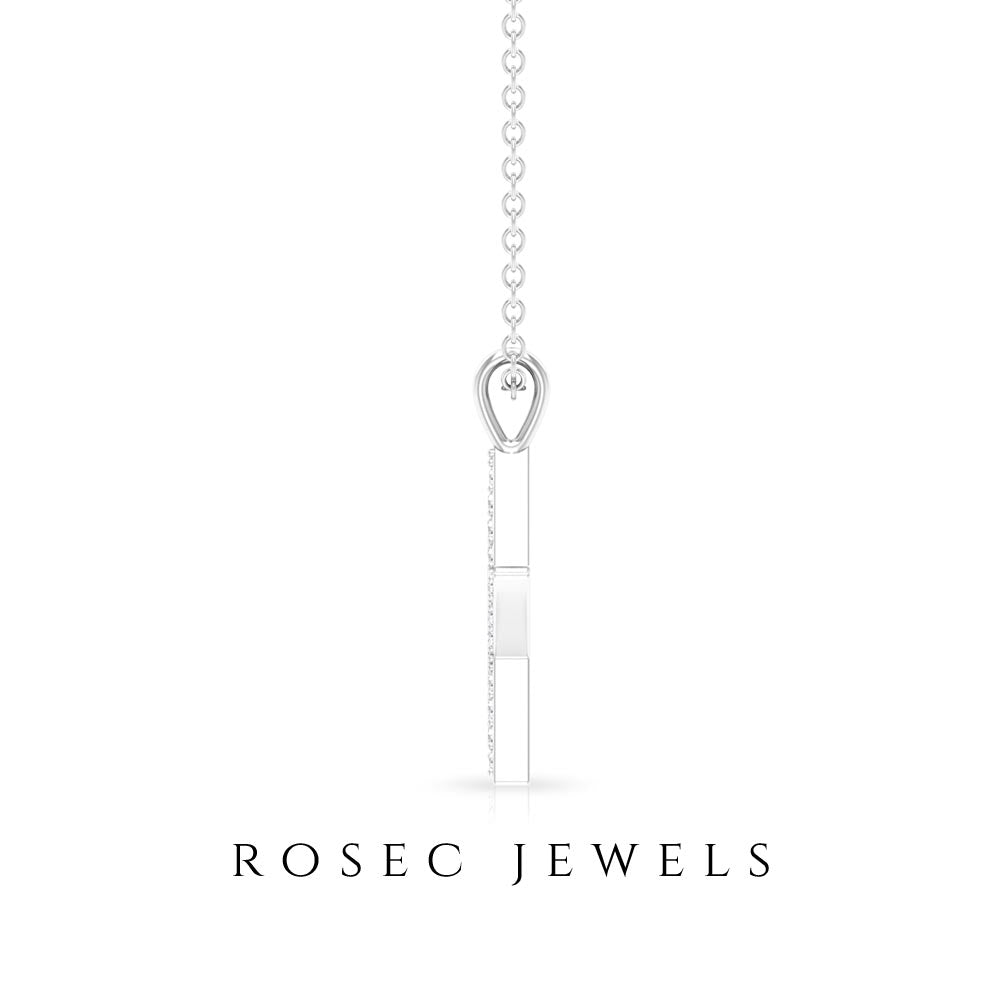 Diamond Star Necklace – Five Point Star Pendant with Pave Setting | Celestial Jewelry Gift