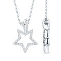 Diamond Star Pendant – Real Diamond Necklace With Prong Setting For Women