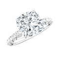 Cushion Cut Moissanite Solitaire Engagement Ring for Women