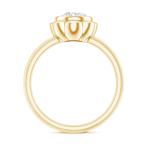 1.25 Carat Engagement Ring – Lab Grown Diamond Solitaire Bezel Setting
