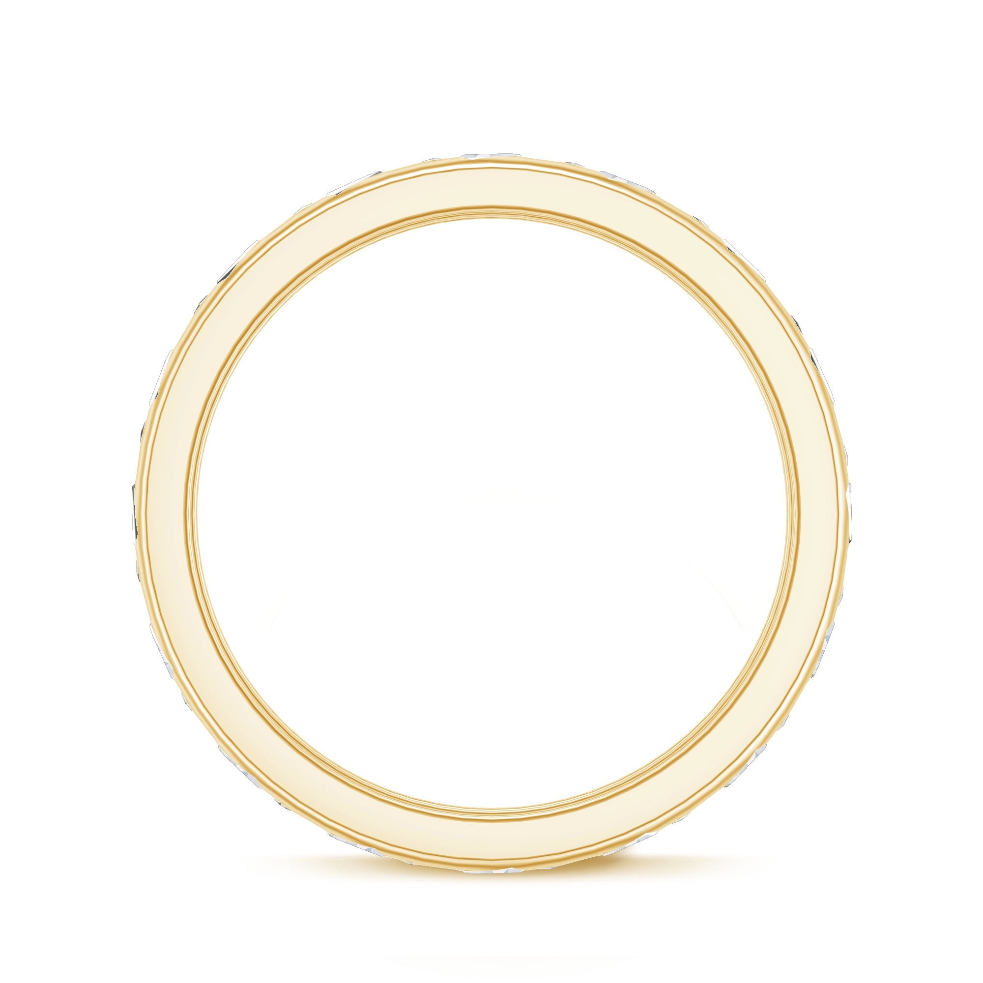 Lab Grown Diamond Wedding Band – Baguette Cut Diamonds, Wide Band Ring