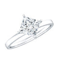 Princess Cut Engagement Ring - 1.25 Carat Lab Grown Diamond Solitaire Claw Setting