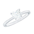 1.5 CT Heart Shape Certified Moissanite Engagement Ring