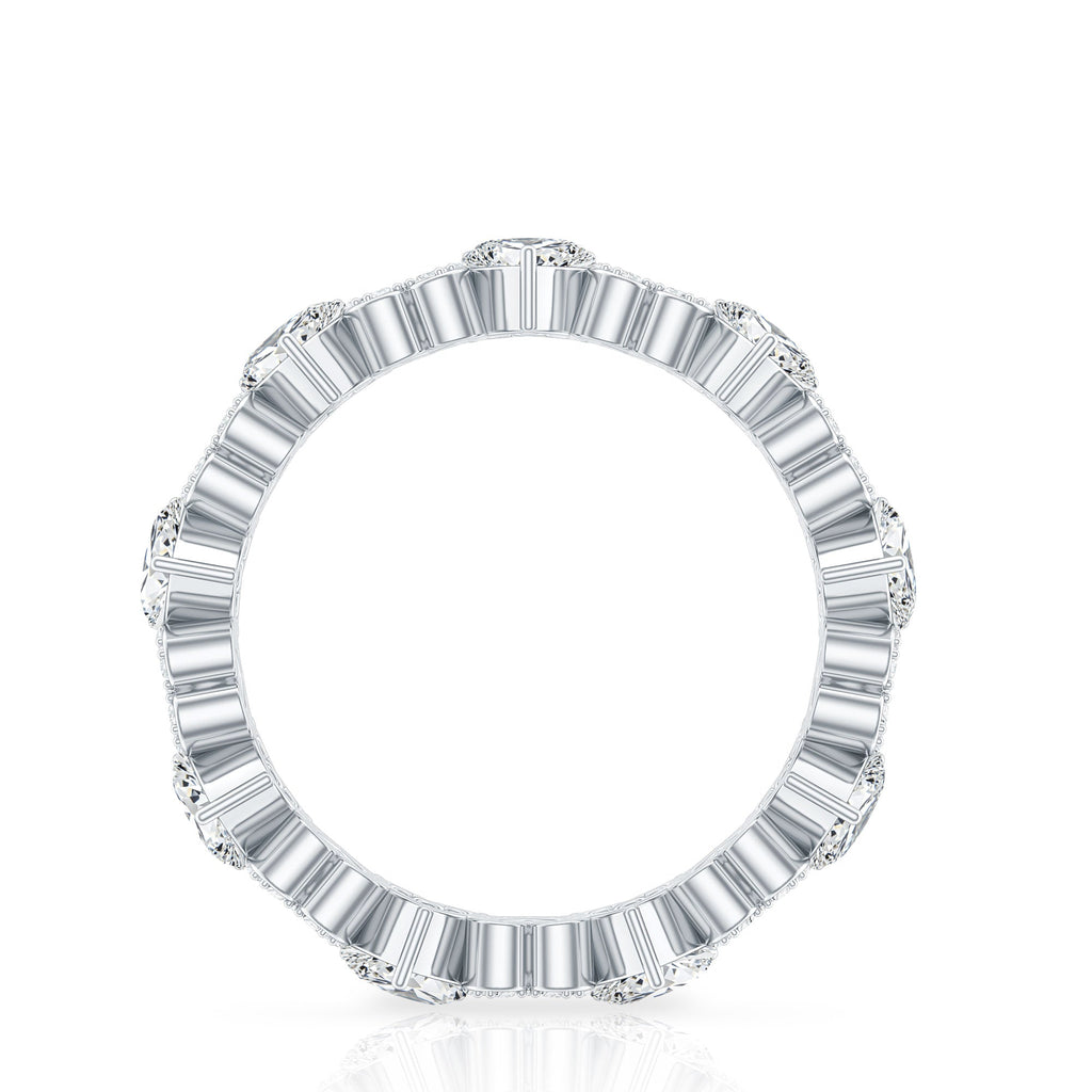 Certified Lab Grown Diamond Heart Wedding Band