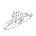 Certified 1.2 Carat Oval Lab Grown Diamond Solitaire Engagement Ring