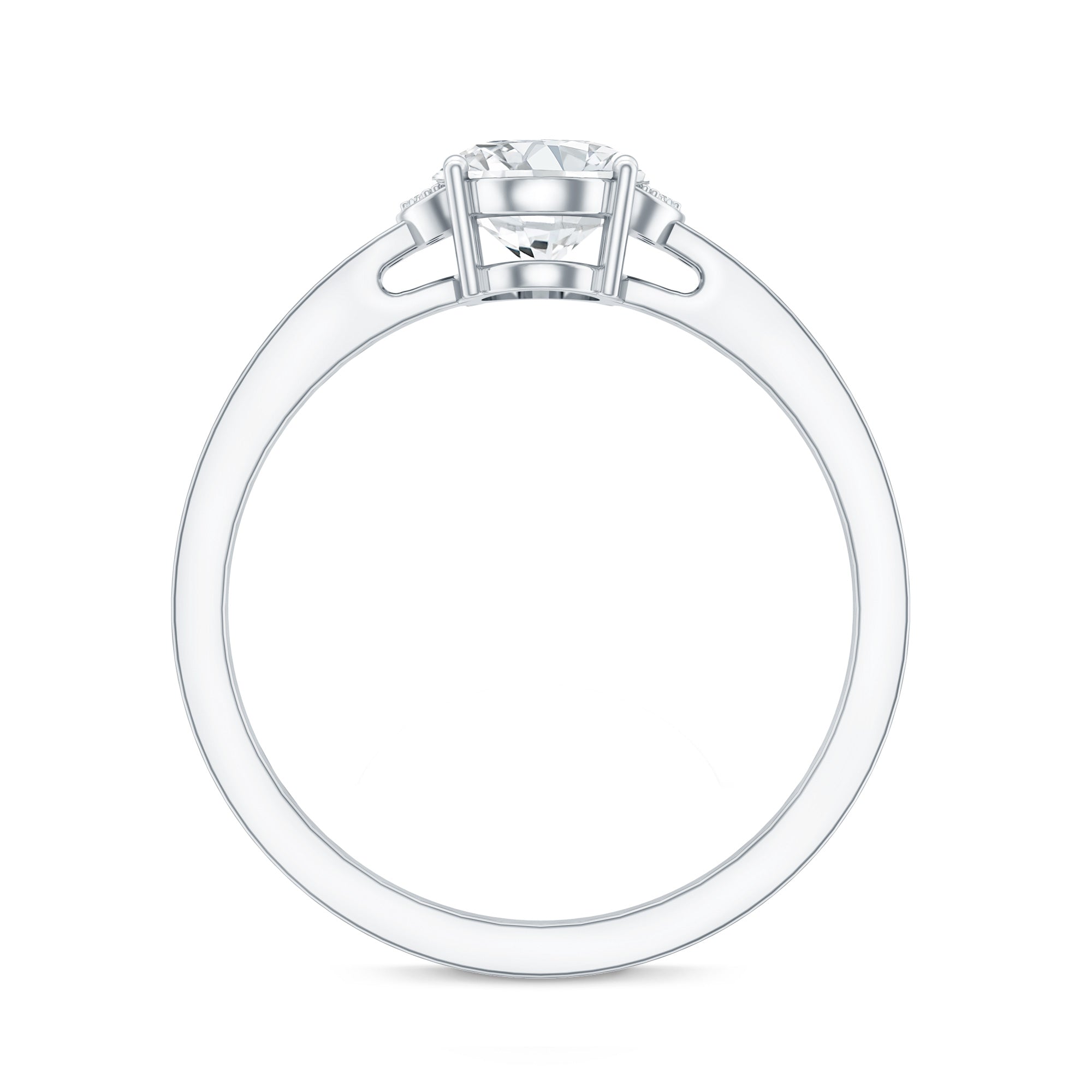 Certified 1.2 Carat Oval Lab Grown Diamond Solitaire Engagement Ring