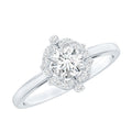 Certified 0.4 Carat Lab Grown Diamond Unique Engagement Ring