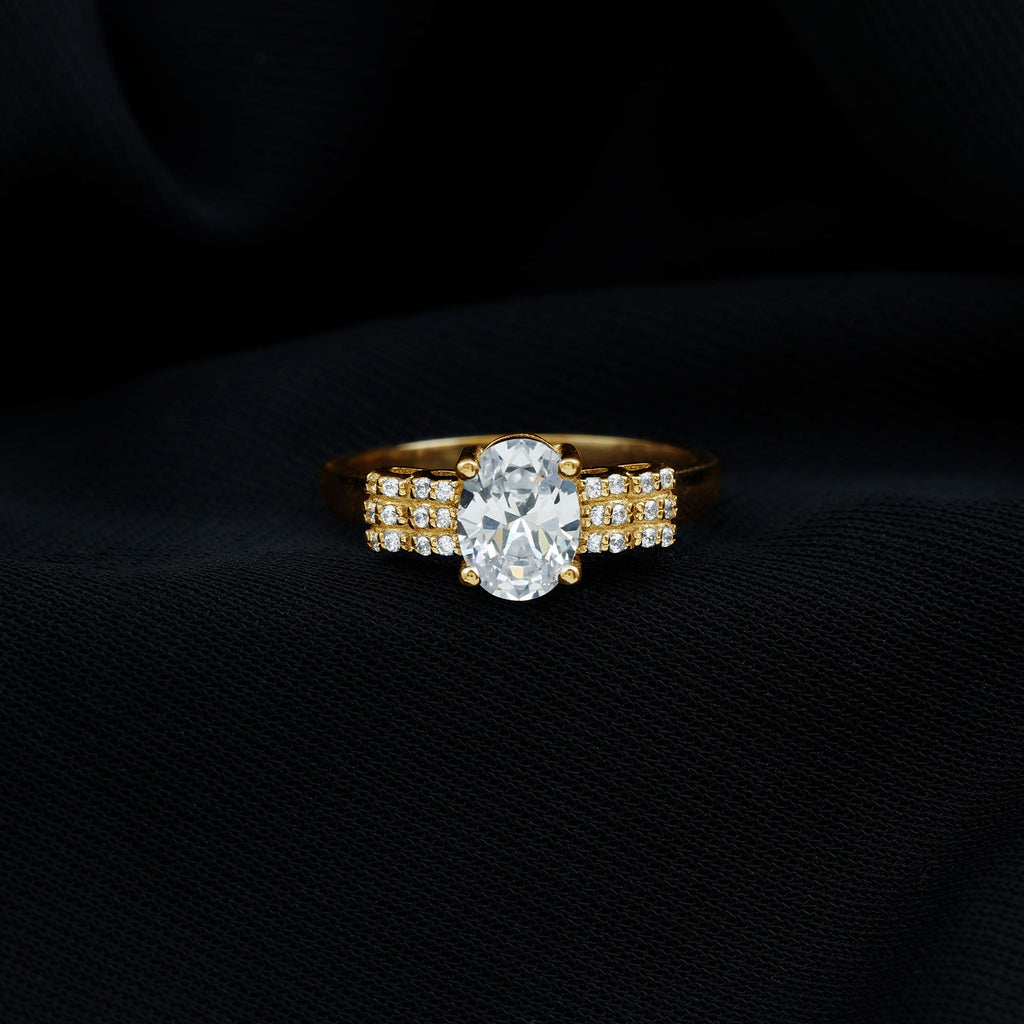 Certified 1.2 Carat Oval Lab Grown Diamond Designer Engagement Ring