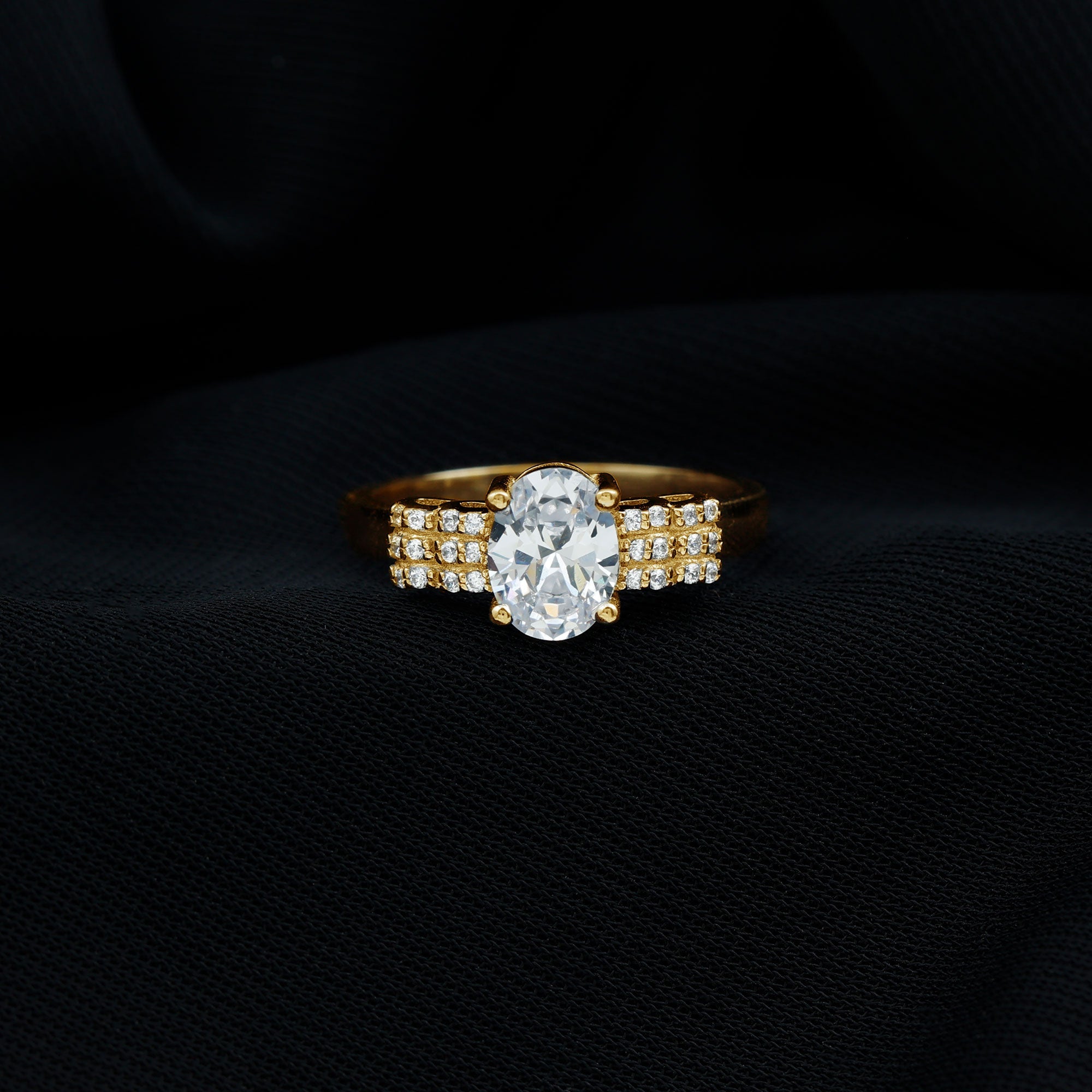 Certified 1.2 Carat Oval Lab Grown Diamond Designer Engagement Ring