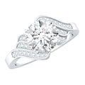 Certified 2 Carat Lab Grown Diamond Unique Engagement Ring