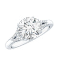 Certified 2 Carat Lab Grown Diamond Solitaire Engagement Ring for Her