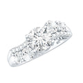 Certified Lab 1.2 Carat Round Diamond Designer Engagement Ring