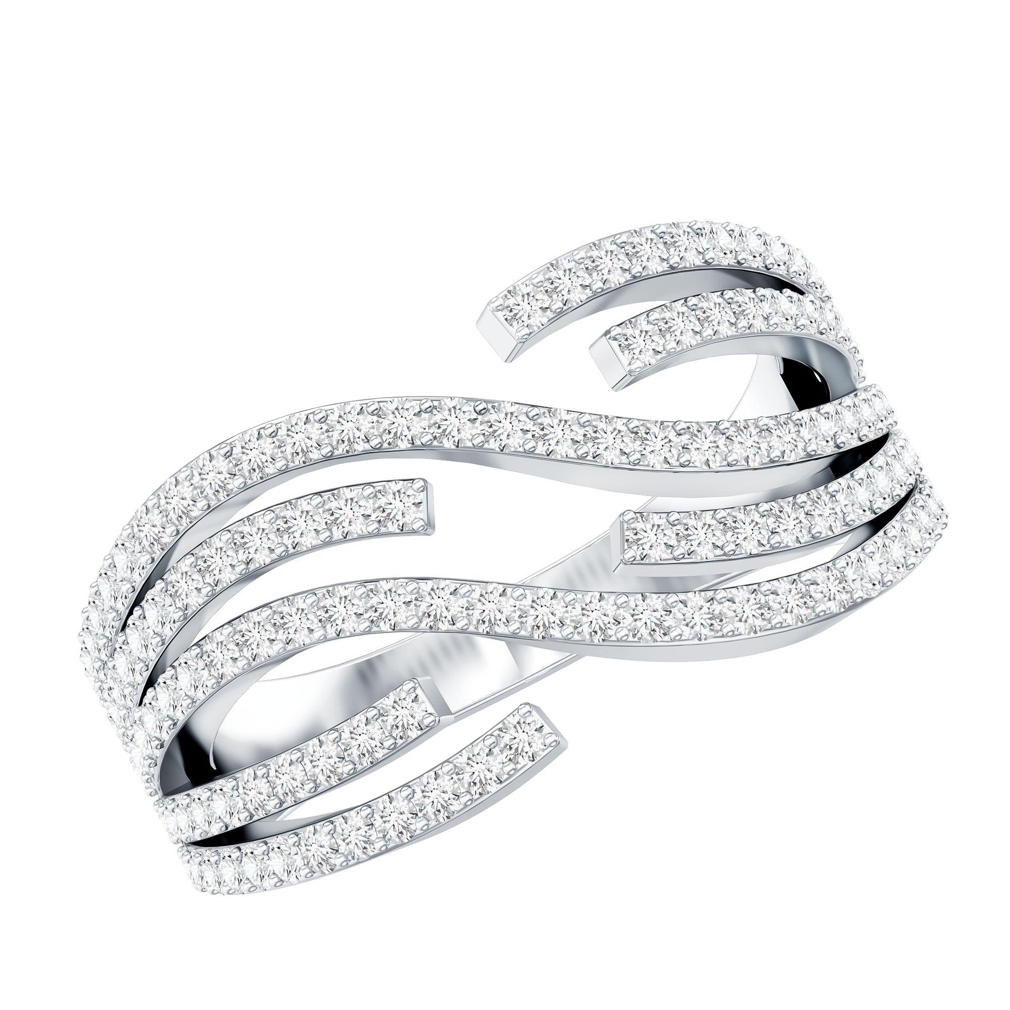 Certified Lab Grown Diamond Wide Wedding Band