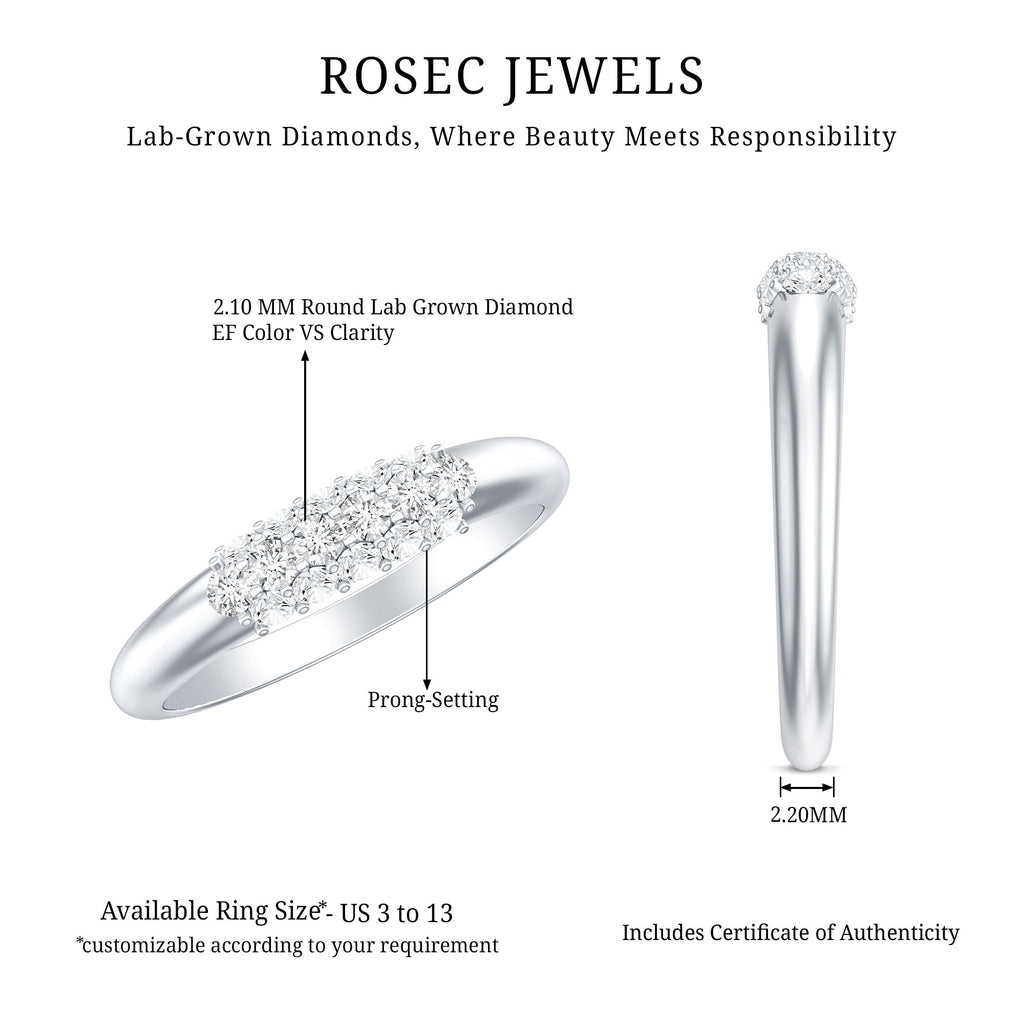 Certified Lab Grown Diamond Anniversary Ring