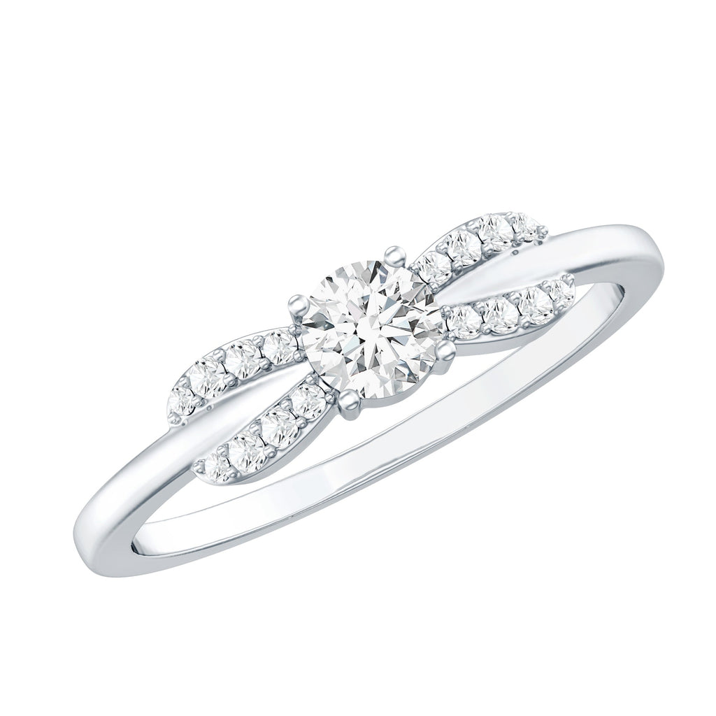 Certified Lab Grown Diamond Minimalist Promise Ring For Women