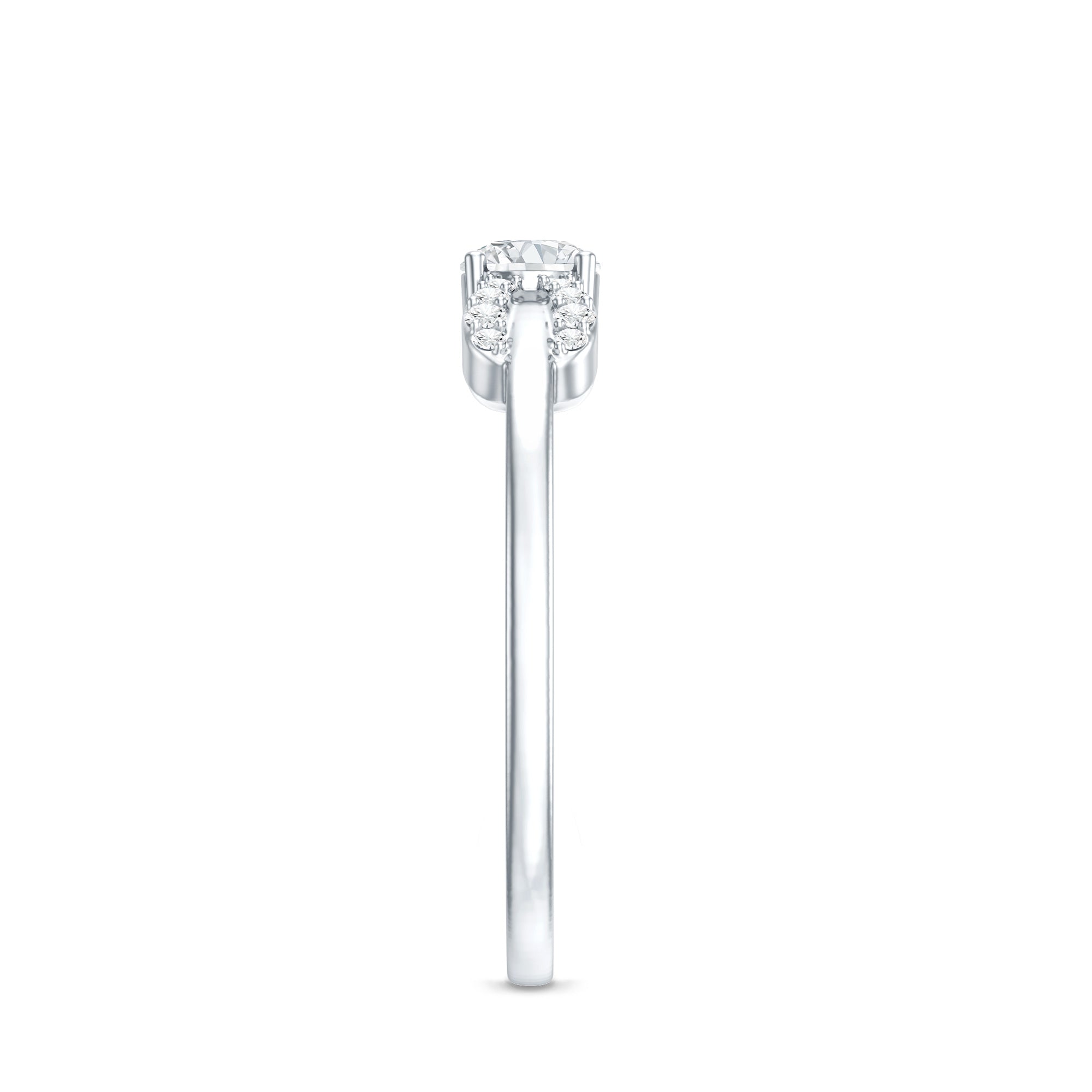 Certified Lab Grown Diamond Minimalist Promise Ring For Women