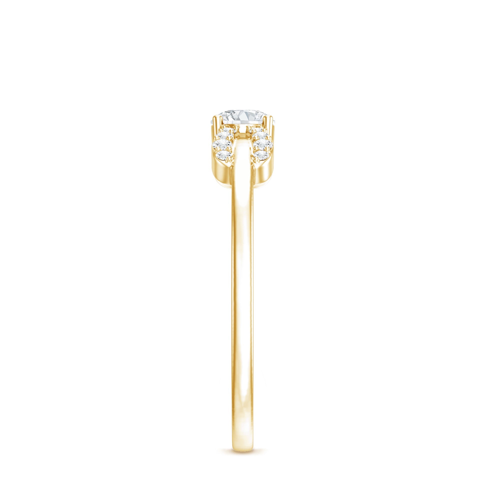 Certified Lab Grown Diamond Minimalist Promise Ring For Women